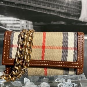 Authentic Rare Burberry Nova Check Key Case